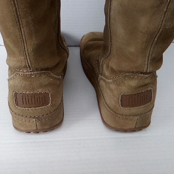 FITTLOP Women's Tan Boots SIZE 7 - Picture 6 of 7